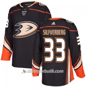 Män Ishockey Anaheim Ducks Tröja Jakob Silfverberg 33 Adidas 2017-2018 Svart Authentic